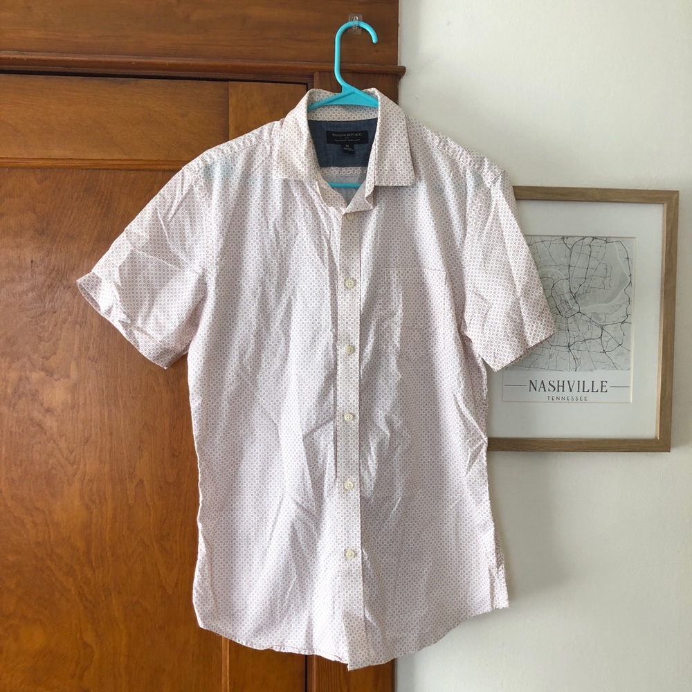 BANANA REPUBLIC Men’s short sleeve button down